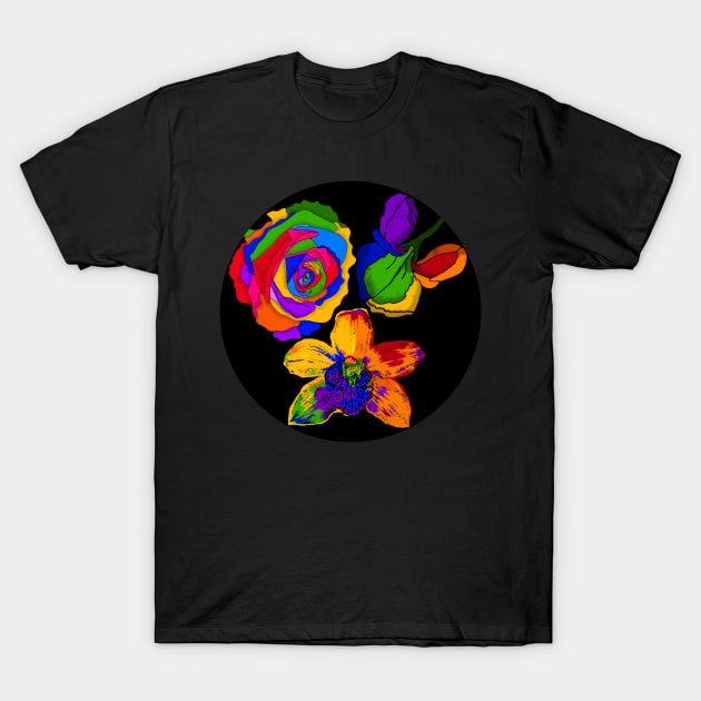 Orchid, Rose, Iris 2 T-Shirt by Orchid's Art